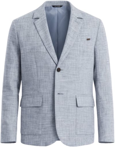OMBRE Blazer - Regular Fit - Lange Mouw - Knopen Denimblauw S