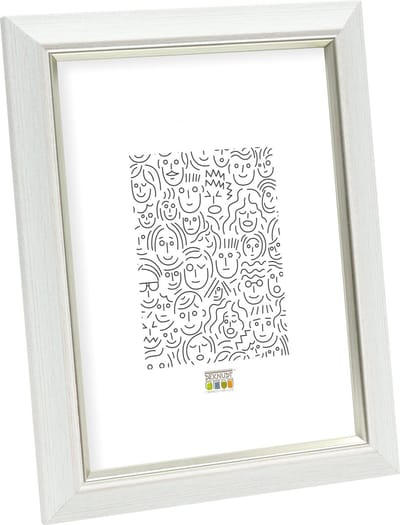 Deknudt Frames fotolijst S42JF1 - wit met biesje - voor foto 9x13 cm