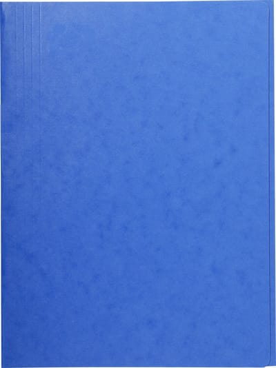 Exacompta 25x Map met 3 kleppen in glanskarton 400gm2 - A4 - Blauw - 56407E