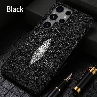 Originele Parelrog Lederen Telefoonhoesje voor Samsung galaxy S 26 S24 S25 S26 Ultra S23 Plus S22 A57 A56 A55 5G Achterkant Galaxy A55 5G