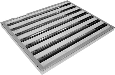 AllSpares Lamellenfilter zonder handgrepen geschikt voor Horeca Afzuigkappen Type B (500x400x25mm)