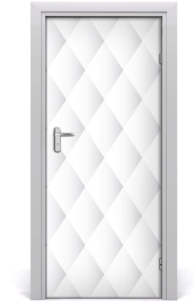 Tulup Deursticker - Ruit Deur plakfolie - 85 cm x 205 cm - Blauw Deursticker - Moderne Deur Sticker - Deursticker voor de Badkamer - Deurposter