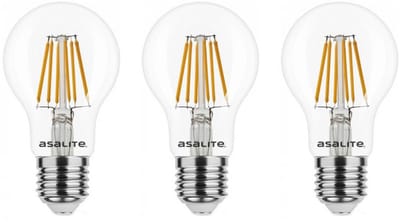 Asalite LED Lamp A60 E27 Fitting - 6W = 50W - 660 Lumen - 2700K Warm Wit Licht - Niet Dimbaar - 220-240V - Energiezuinig - 3 stuks