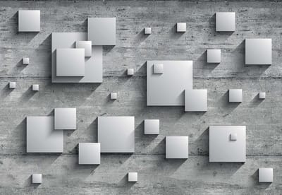 Fotobehang Abstract Modern Grey Silver | XL - 208cm x 146cm | 130g/m2 Vlies