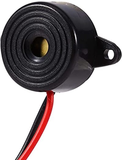 Hoog-Decibel Piezo Buzzer Zoemer met 120mm Kabel - Elektronische Sounder voor Alarmsystemen