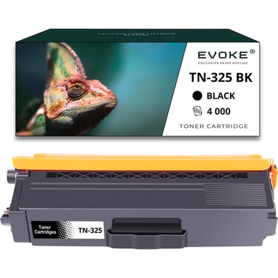 Evoke Compatibele Toner voor Brother Tn325Bk Tn-325Bk Tn325 Tn-325 Zwart 4000 Pagina's Hl-4140Cn Hl-4150Cdn Hl-4570Cdw Mfc-9970Cdw