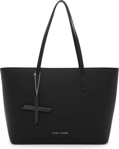 SURI FREY Schoudertas Alexander Shopper Black Zwart