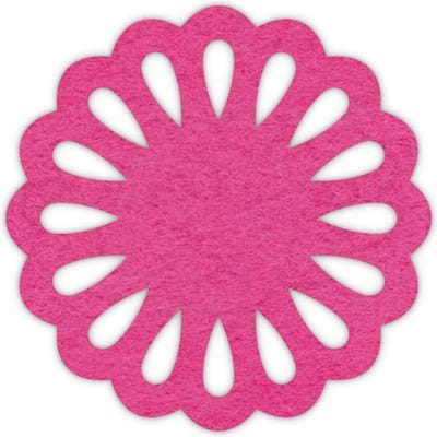 Druppel vilt onderzetter - Fuchsia - 6 stuks - ø 10 cm Rond - Glas onderzetter - Cadeau - Woondecoratie - Woonkamer - Tafelbescherming - Onderzetters Voor Glazen - Keukenbenodigdheden - Woonaccessoires - Tafelaccessoires