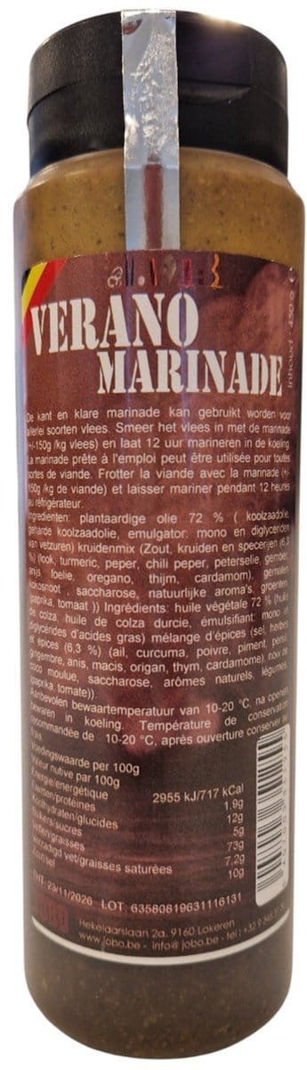SMAAK - Kant-en-Klare Marinade Verano - fles 450 gram