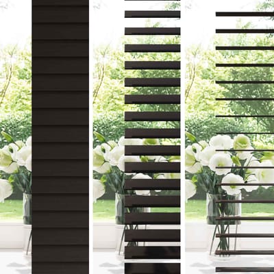 vidaXL - Venetiaanse - jaloezie - Donkerbruin - 95 - x - 250 - cm - 35 - mm