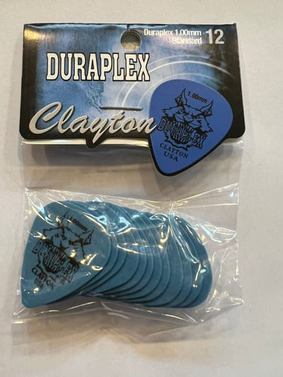 Clayton - Duraplex - standaard plectrum - 1.00 mm - 12-pack