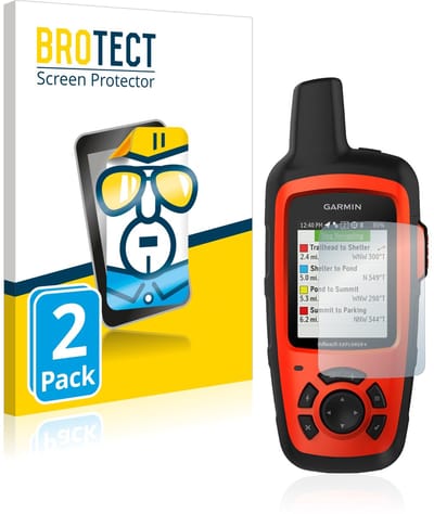 BROTECT - Screenprotector voor Garmin inReach Explorer+ - Folie Beschermfolie transparant 2 Stuks