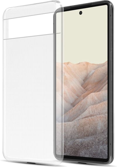 Cadorabo Hoesje geschikt voor Google PIXEL 6 in VOLLEDIG TRANSPARANT - Beschermhoes gemaakt van flexibel TPU Silicone Case Cover