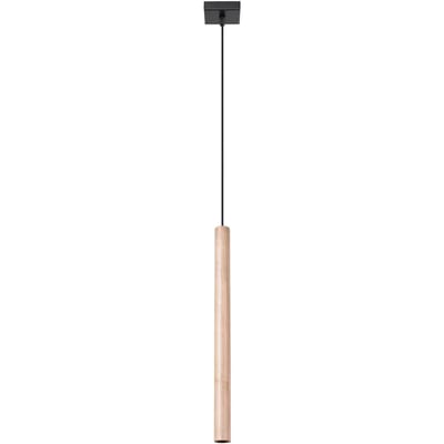 Sollux Lighting Hanglamp Pastelo - G9 - hout - staal/hout - 120x3.5x3.5cm