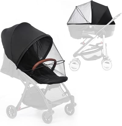 Universeel 2-in-1 Zonnescherm en Klamboe voor Kinderwagen