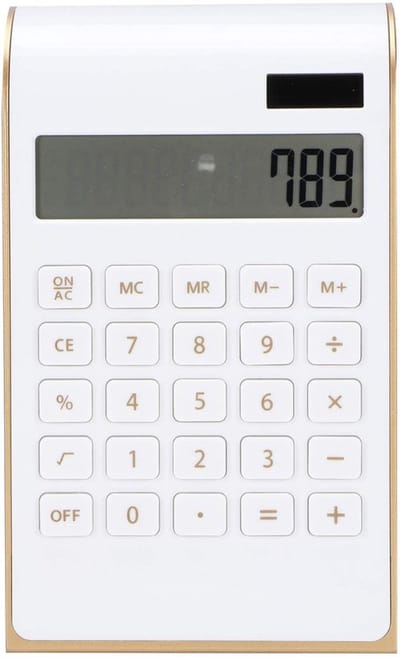 Allecto - Rekenmachine - Zonne-energiecalculator - Draagbaar - Wit