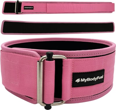 MyBodyFuel - Lifting Belt - Powerlift Riem & Gym Belt - Maat S - Roze
