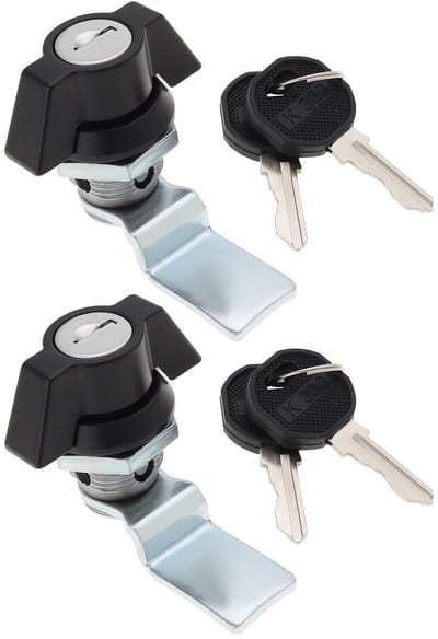 JHUBERS- Cilinderslot Set van 2 - Zinklegering - Toetsenbordslot - Sleutels - 48,5mm x 12mm - Eenvoudige installatie - Duurzaam en roestbestendig