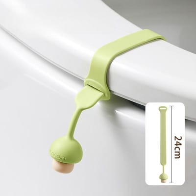 Toiletdeksel Lifter Lifts Het Toiletdeksel Handhygiëne en Anti-vuil Hand Toilet Accessoires Toiletdekselopener groen