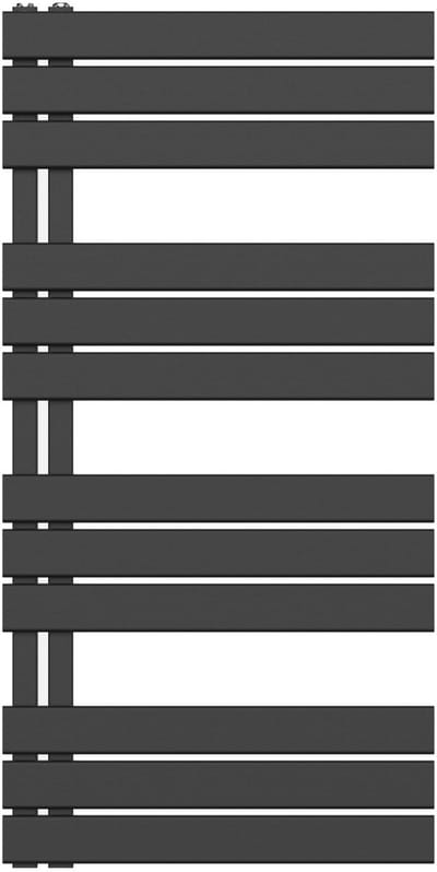 BELRAD Badkamer Radiator 1200x600mm Mat Zwart – Linkeraansluiting/Combi – 681W