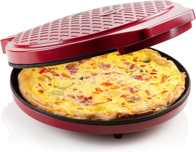 Pizzapan DO9177PZ - Diepvriespizza in 12 Minuten - Verschillende Gerechten - Rood