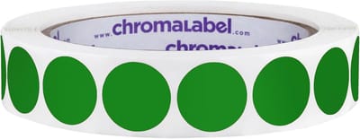 Kleurcode etiketten - Dot stickers - Organiseren en coderen - Zelfklevend en duurzaam - 1.000 per rol - Groen