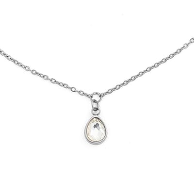 Victorious Dames Ketting - Zilver - Model: Crystal Water
