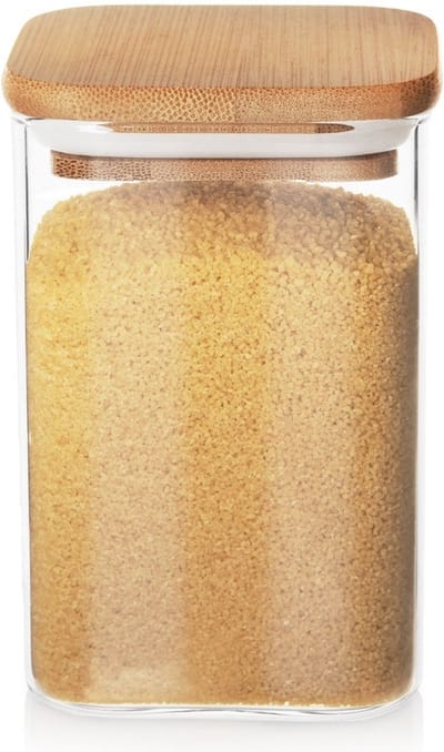Voedselcontainer Strooibus Glas met Deksel en Pakking 1,1 l - Container voor Losse Producten - Keuken - Voedsel - Doos