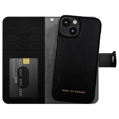 iDeal of Sweden Magnet Wallet+ Bookcase geschikt voor Apple iPhone 17e / 16e / 15 / 14 / 13 - Black