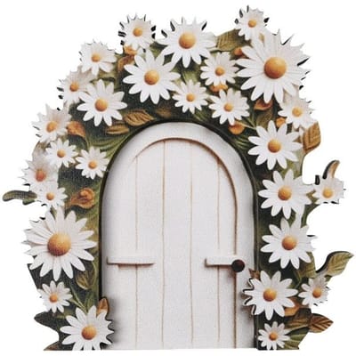 Figurines de porte de gnome de fée de micro paysage faites à la main Fenêtres en bois Portes Miniatures Artisanat Jardins de fées Portes Décorations de jardin