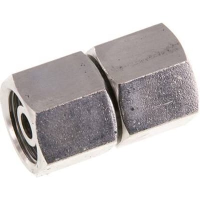 10S RVS Rechte met Draaidoorvoer 630bar FKM O-ring en Afdichtconus ISO 8434-1