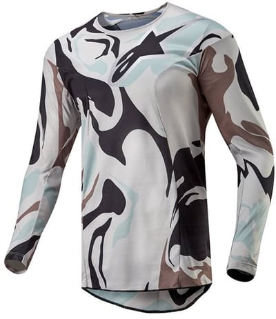 Alpinestars Racer Tactical Jersey Iron Camo Dust Grijs -