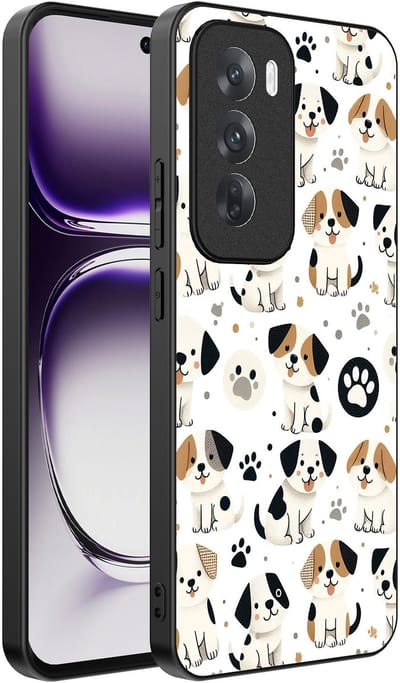Smartphonica Telefoonhoesje Geschikt voor Oppo Reno 12 met honden opdruk - TPU backcover case dog design geschikt voor Oppo Reno 12