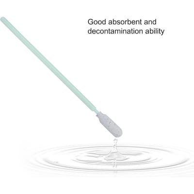 Lot de 100 tampons de nettoyage en mousse antistatique à pointe ronde pour lentilles de disque d'imprimante white