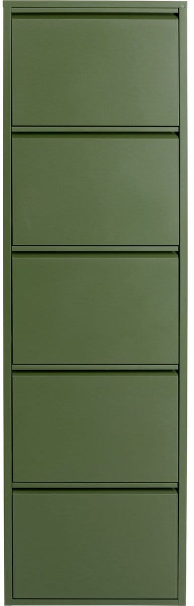 Schoenenkast Caruso olijf 5 laden Kare Design