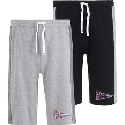 Jan Vanderstorm herren Joggingbroek, Set Van 2 - 56/58 - grijs - Plus Size