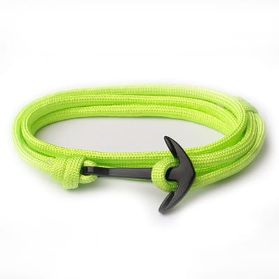 Anker armband Neon Groen polyester koord