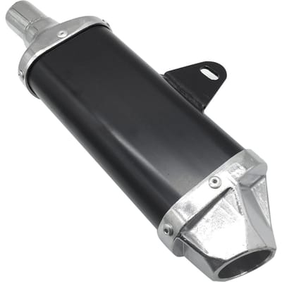 28 mm uitlaatpijp geschikt voor motorfiets crossmotor ATV quad 50cc-150cc zwart zwart