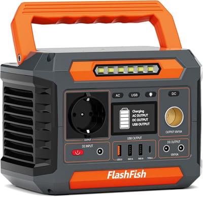 Draagbare Powerstation – Mobiele Energiebron – Noodstroomvoorziening – Camping Accu – 200W Continue Stroom – 4 USB-Poorten