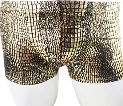 BamBella ® - Boxershorts - maat L/XL - Sexy Boxer short onderbroek goud kleurig glitter heren onderbroeken