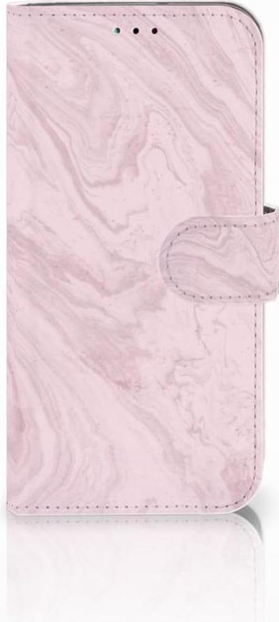 Samsung Galaxy A40 Bookcase Marble Pink - Origineel Cadeau Vriendin