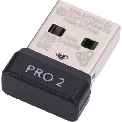 Récepteur USB Compatible avec la Souris Sans Fil Logitech G PRO 2 Adaptateur Dongle Couplage Automatique white