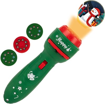 Kerst zaklamp projector voor kinderen, 24 verschillende kerst sneeuwpoppen kerstbeeld projectie speelgoed voor kinderen voor Kerstmis thuis verjaardag licht decoratie cadeau-Groente