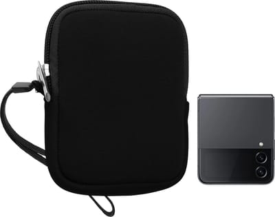kwmobile telefoon tasje universeel voor vouwbare smartphone XXS - 3 / 3,5" - XXS telefoon hoesje van 10 x 8 x 2 cm - Mini portemonnee
