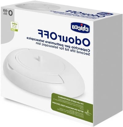 Luieremmer Deksel - Afvalemmer Deksel - Luier Afval - Verlengt Levensduur - 30.5 x 9.5 x 30 cm - Wit