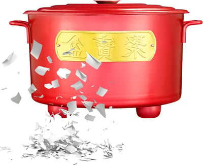 Verbrandingsoven Tuinafval - Brandton Afval - Afval Verbranden - Hittebestendig Metaal - 27 x 27 x 27 cm - Rood