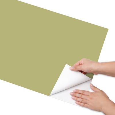 Coloray Meubel Wrap Folie - Geel Meubelfolie - 50x100 cm - Wrapfolie Keuken Groene vintage - Decoratiefolie - Minimalist Meubelfolie - Meubel Wrap Folie - Woonkamer decoratie - Achtergronden en patronen