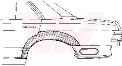 Van Wezel - ACHTER SCHERM VOOR MERCEDES BENZ W126 1979-1991 ARC161941VWAN
