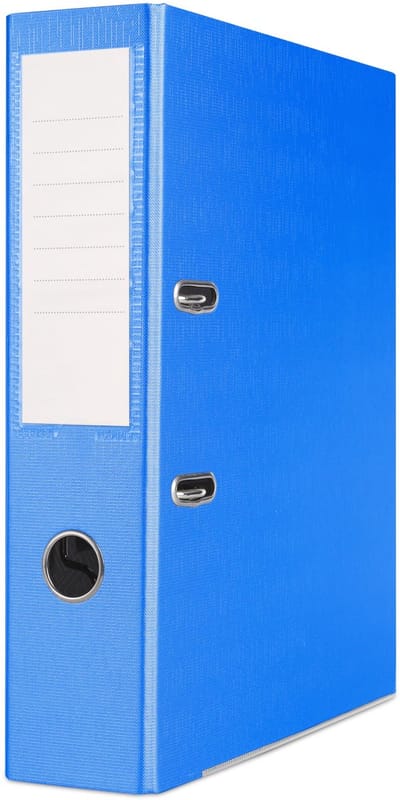 PRODUCTS A4 Ordner documentmappen/Set van 24/75mm/7,5cm/Blauw/Ringband/PP-plastic omslag/Vergrendelingsmechanisme/Documentorganisatie/Voor thuiswerk