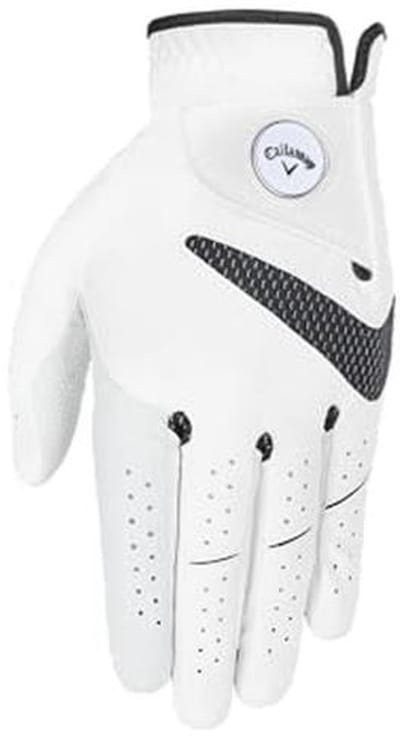 Golfhandschoen voor Rechtshandige Golfer - Premium Synthetisch, Wit, Maat L, 2025